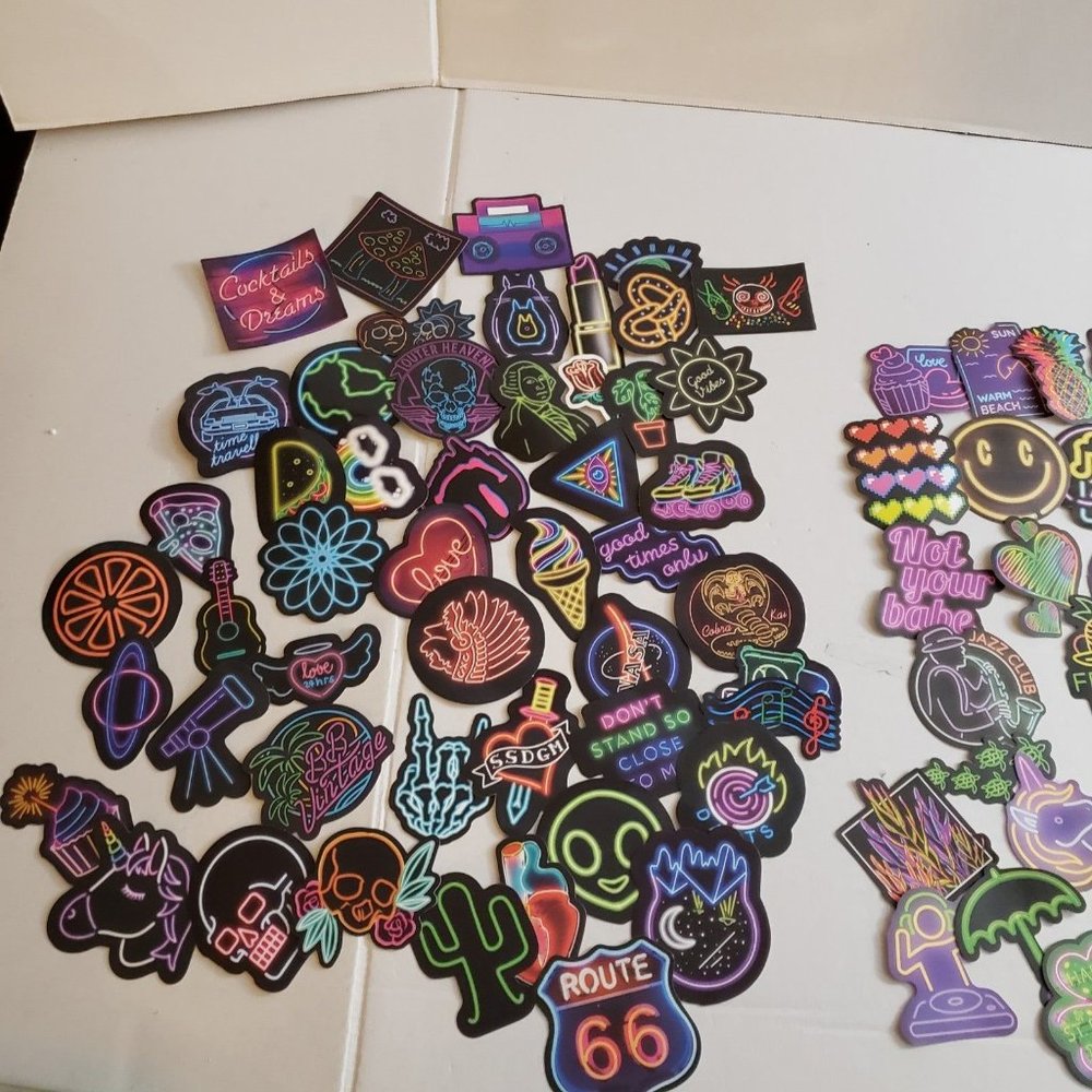 Neon sign style stickers 100 - Picture 2 of 11